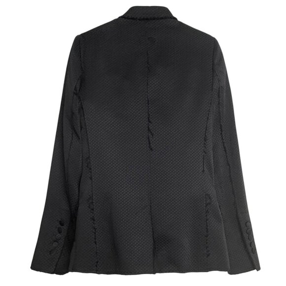 ZADIG & VOLTAIRE VIRGIN BF RAW EDGE BLACK BLAZER WOMEN’S 36/SIZE 2- 4 - Picture 3 of 7